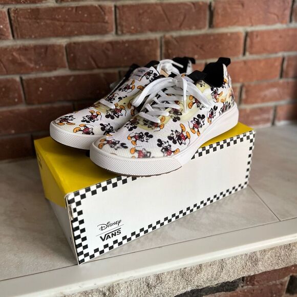 Disney Vans Ultrarange Rapidw Mickey Mouse Print Sneakers Men’s 12 NWT main image 6